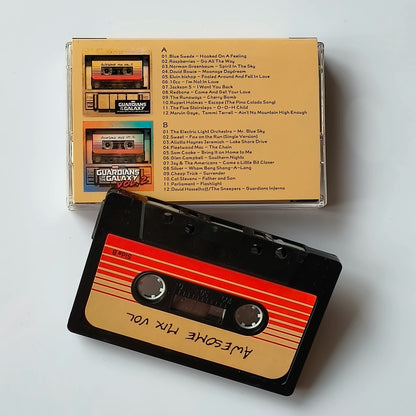 Avengers Guardians of the Galaxy Tyler Bates Music Tape Star-Lord Groot OST Album Cassettes