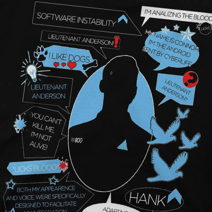 Detroit Become Human I Like Dogs Aesthetic DBH Tshirt