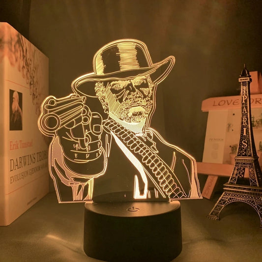 Red Dead Redemption 2 Arthur Morgan Acrylic 3D Lamp