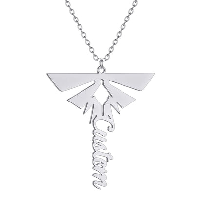 The Last of Us Premium Firefly Gold & Silver Necklace with Customized Name