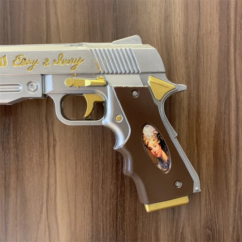 DMC Dante Gun Ebony Ivory White and Black Revolver Weapons 1:1 Cosplay Model - Black Available at 2Fast2See.co