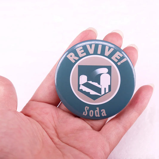 Call of Duty Revive Soda Button Pin Badge Jewelry 58mm