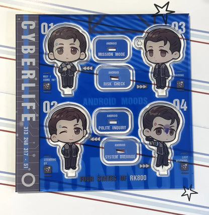 Detroit Become Human Acrylic Stand Connor Figures Set