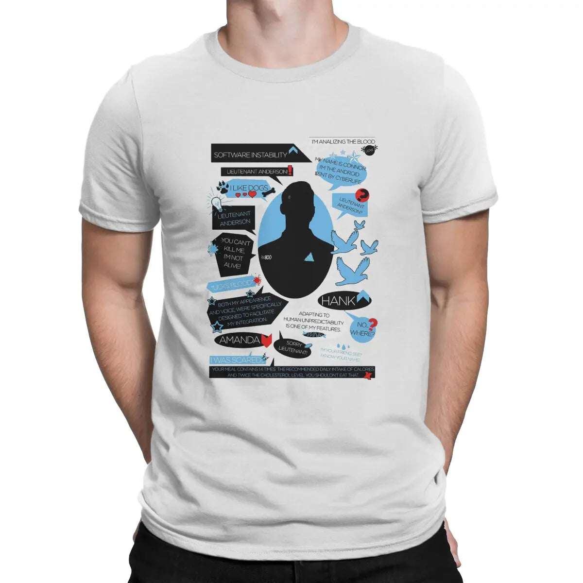 Detroit Become Human I Like Dogs Aesthetic DBH Tshirt