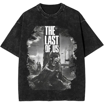 The Last Of Us Ellie Washed Short Sleeve Oversized Tshirt