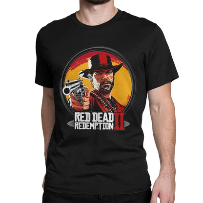 Red Dead Redemption Arthur Morgan Action Game 100% Cotton Tshirt