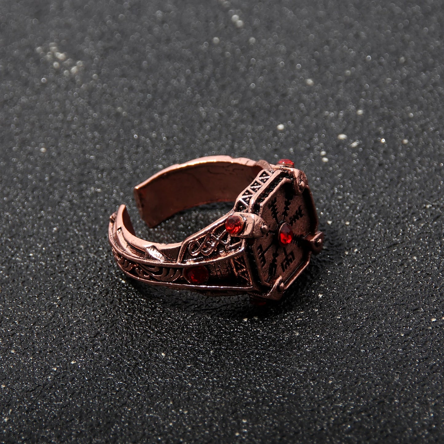 God of War Kratos Cosplay Ring Stone Mason Viking Compass Ring - Available at 2Fast2See.co