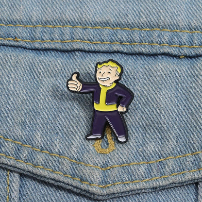 Fallout Enamel Pin Game Character Brooch