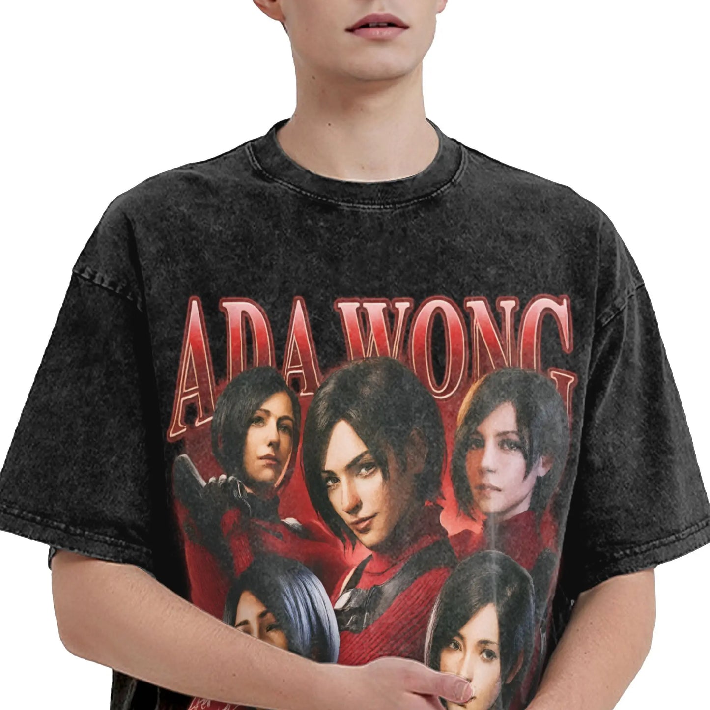 Ada Wong Vintage Washed Tshirt Resident Evil Tee