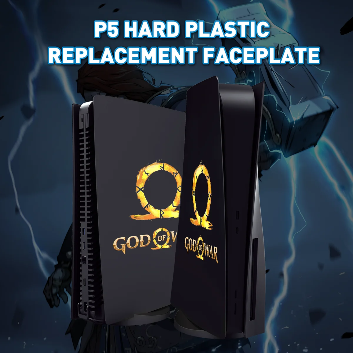 God of War Skin Plates For PS5 Console Faceplate Cover Disc/Digital