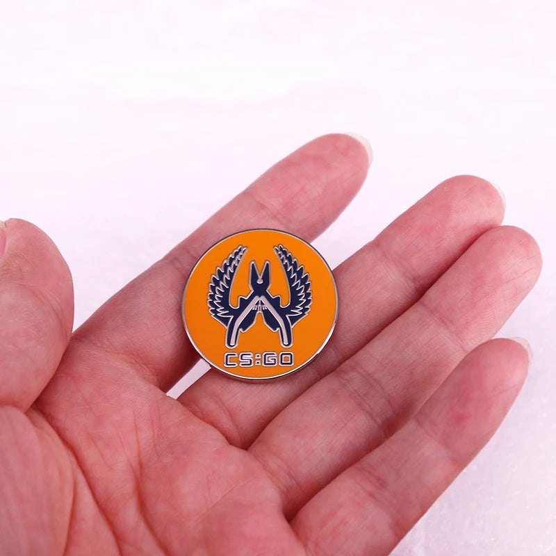 Counter Strike Global Offensive Game Enamel Pin CSGO Brooch Jewelry