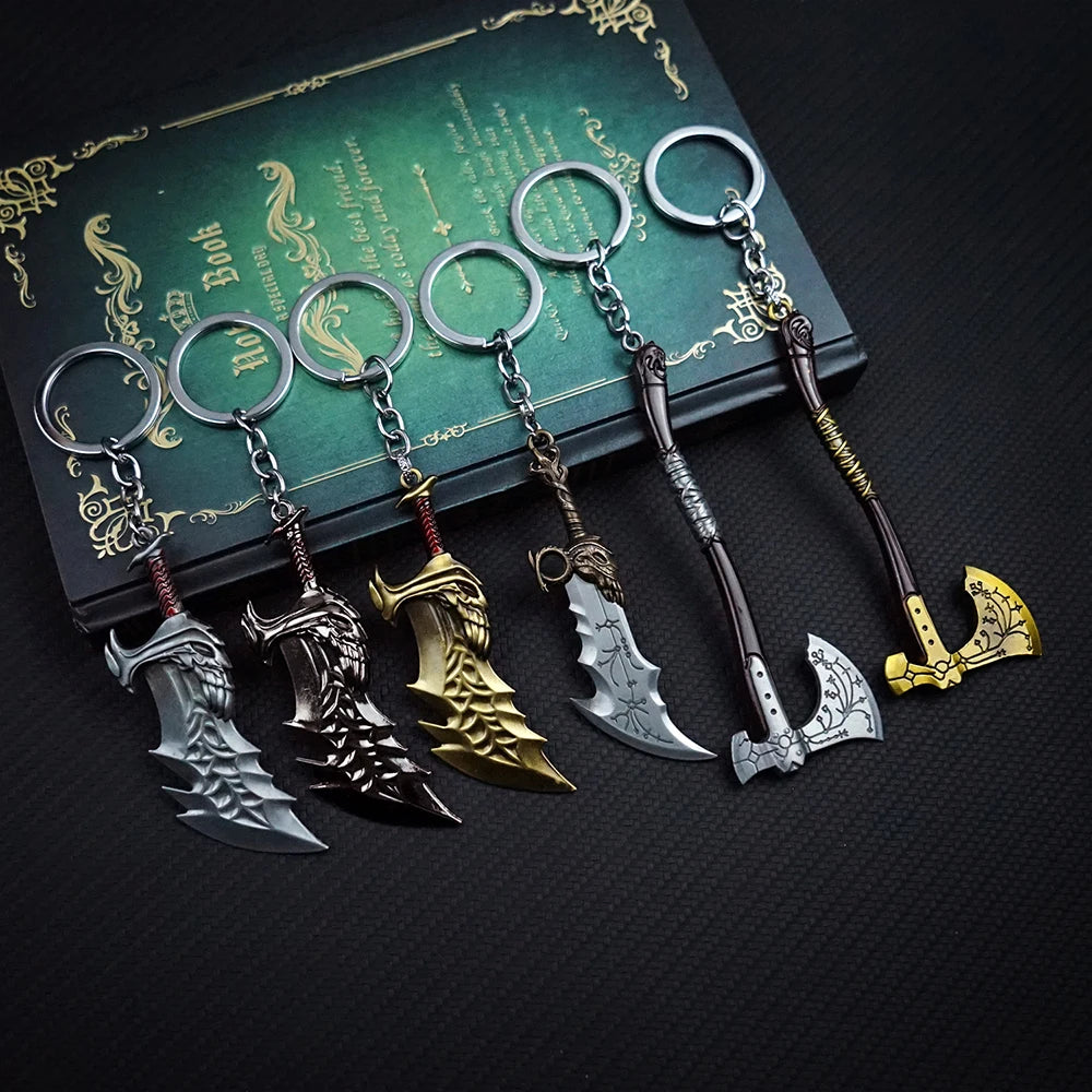 God of War Keychains Kratos Blades of Chaos & Swords - Available at 2Fast2See.co