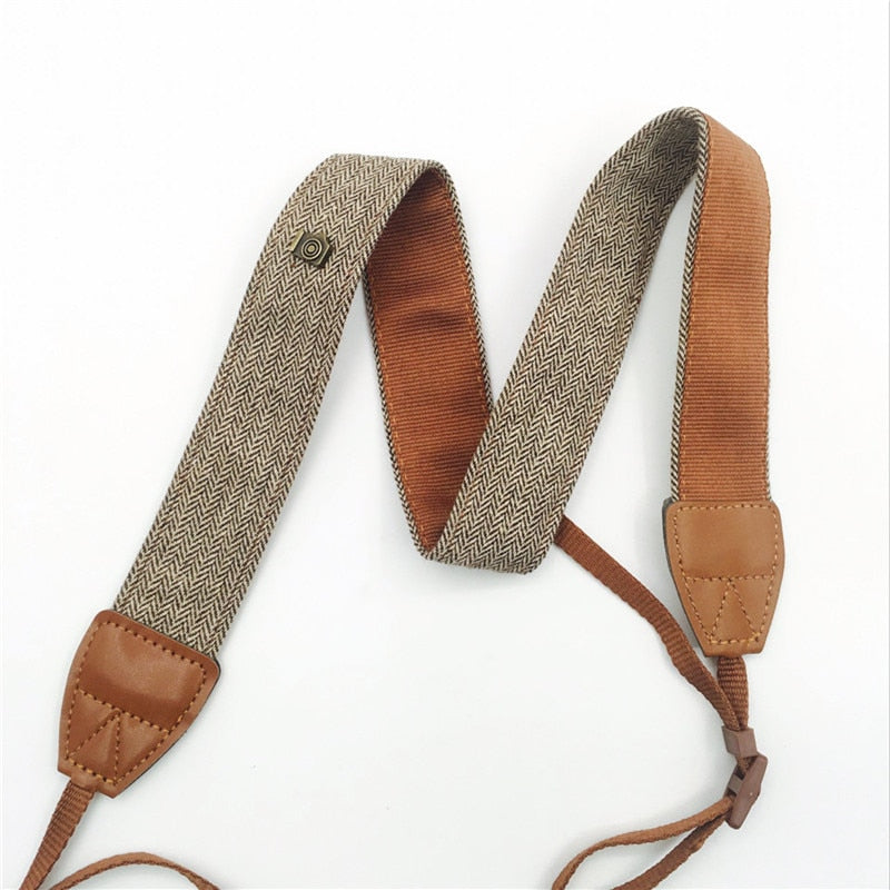 Vintage Photography Camera Strap - Vintage Brown Available at 2Fast2See.co