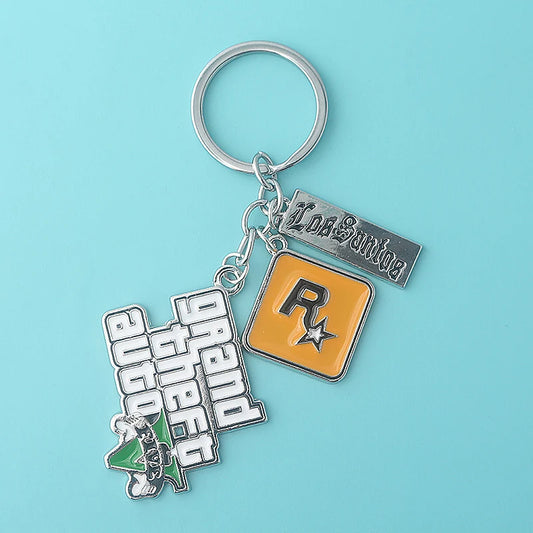 GTA5 Grand Theft Auto 5 Game Inspired Keychains & Necklace