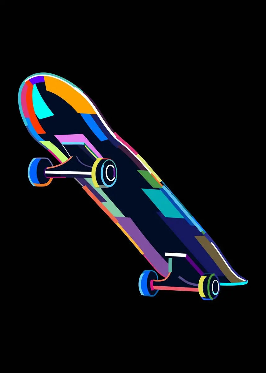 Popular & Artistic Skateboard Posters - 1 / 30X40cm Unframed Available at 2Fast2See.co