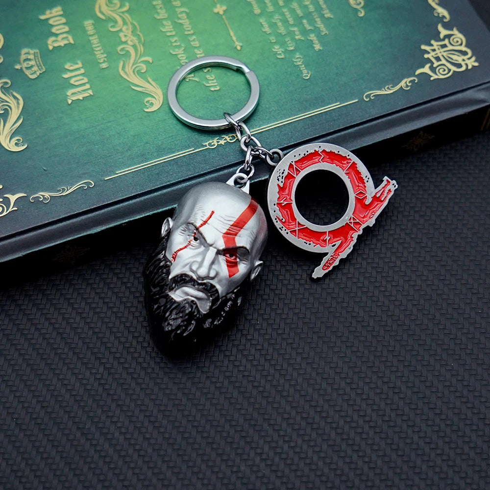 God Of War Ragnarok Kratos Metal Keychain