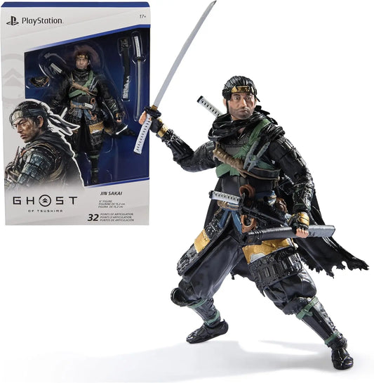 Ghost of Tsushima Spin Master PlayStation 6” Jin Sakai Samurai Action Figure