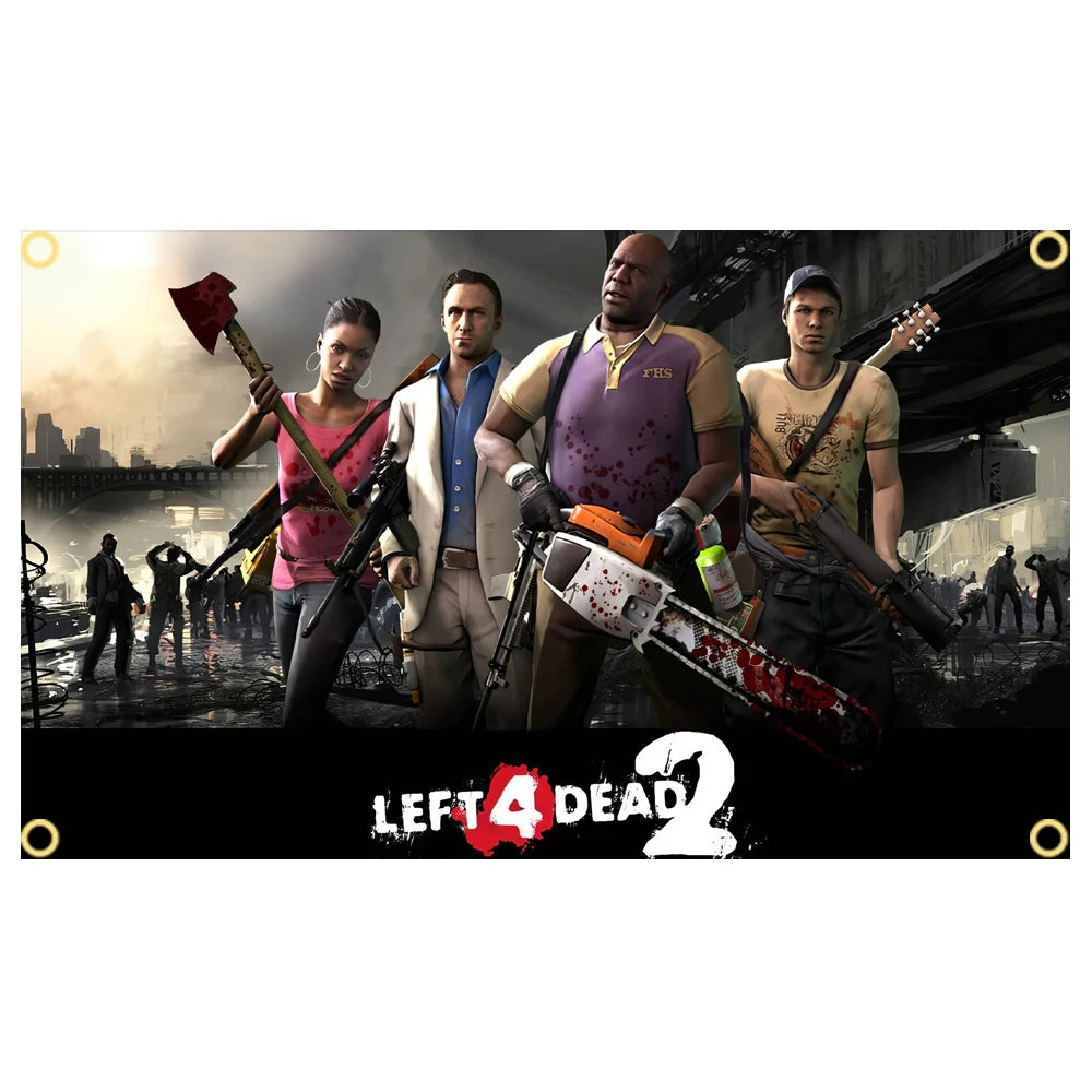 Left 4 Dead 2 Fabric Banners - 4 / 60 x 90cm Available at 2Fast2See.co