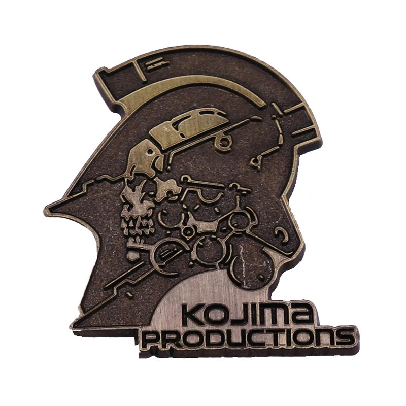 Kojimas Productions Enamel Pin Japanese Video Game Skull Brooch