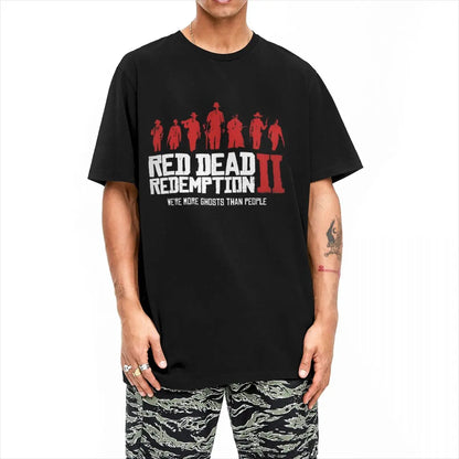 Red Dead Redemption 2 Tshirt  Gaming Popular Cotton Clothing