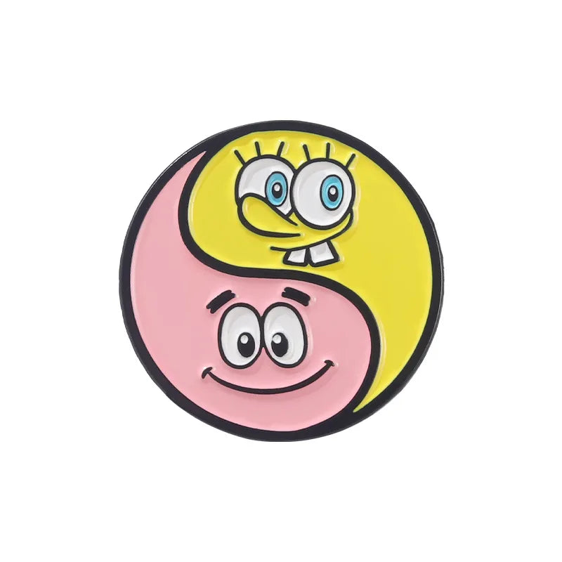 SpongeBob Enamel Pin - SpongeBob & Patrick Available at 2Fast2See.co