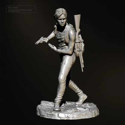 The Last of Us Ellie on Combat 3D Printed Figure (Not Painted) - 50mm Available at 2Fast2See.co