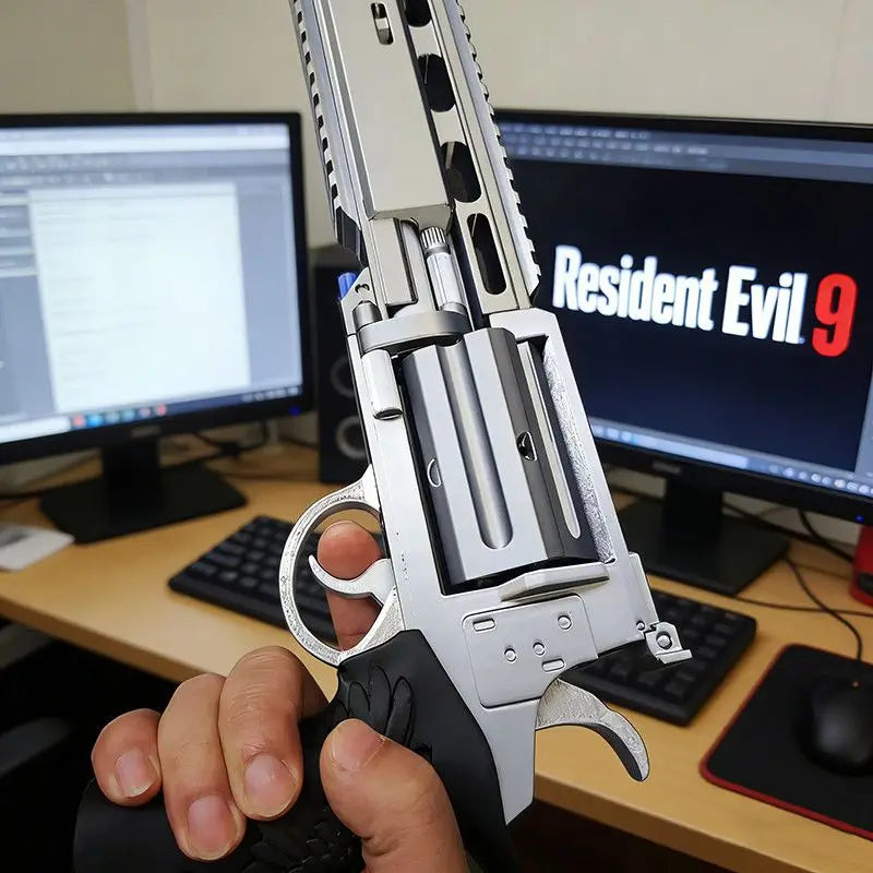 Resident Evil 9 Leon Scott Kennedy Hand Cannon Gun Collectible