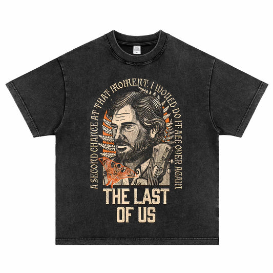 The Last of Us Pure Cotton Vintage Short-sleeved T-shirt Characters Tribute