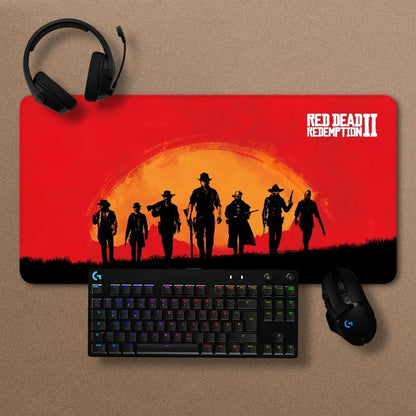 Red Dead Redemption 2 Premium Handmade Mousepads - Option 9 / 400x900x2mm Available at 2Fast2See.co