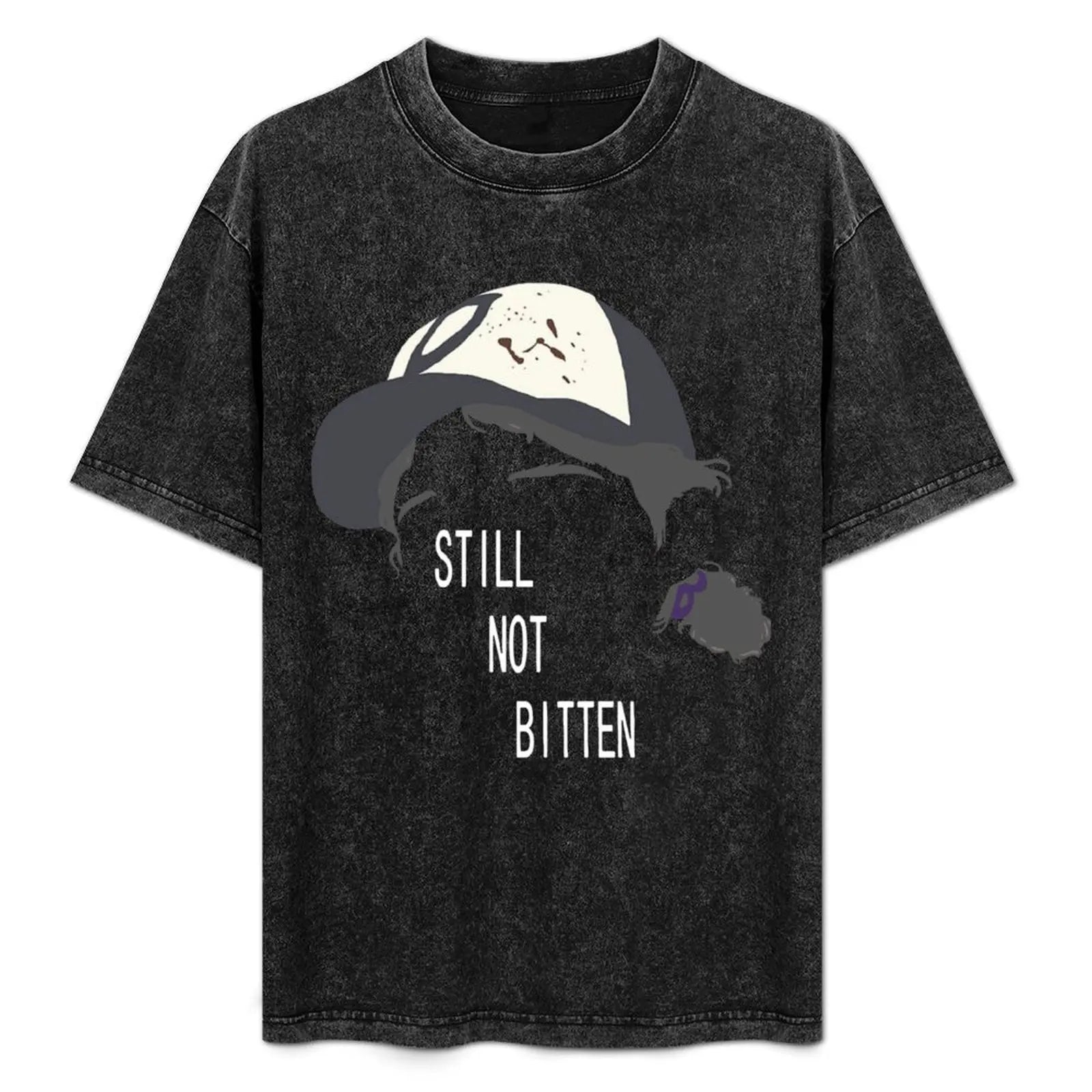 Telltale's The Walking Dead Clementine Quote Still Not Bitten Washed Tshirt - Vintage Black / S Available at 2Fast2See.co