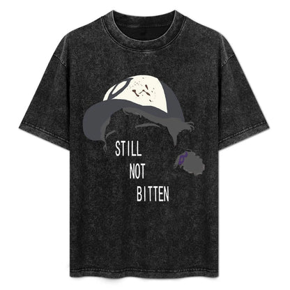 Telltale's The Walking Dead Clementine Quote Still Not Bitten Washed Tshirt - Vintage Black / S Available at 2Fast2See.co