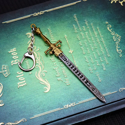 Dark Souls Sword of Night and Flame Keychain