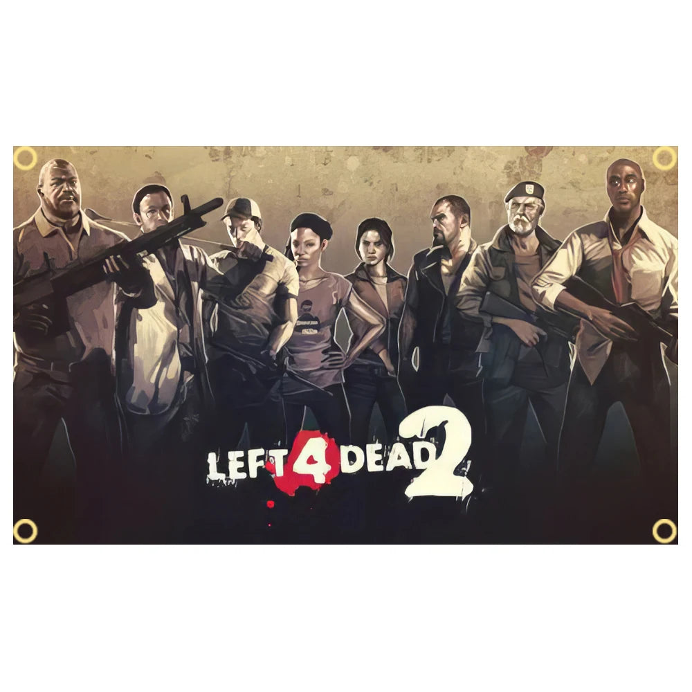 Left 4 Dead 2 Fabric Banners - 1 / 60 x 90cm Available at 2Fast2See.co