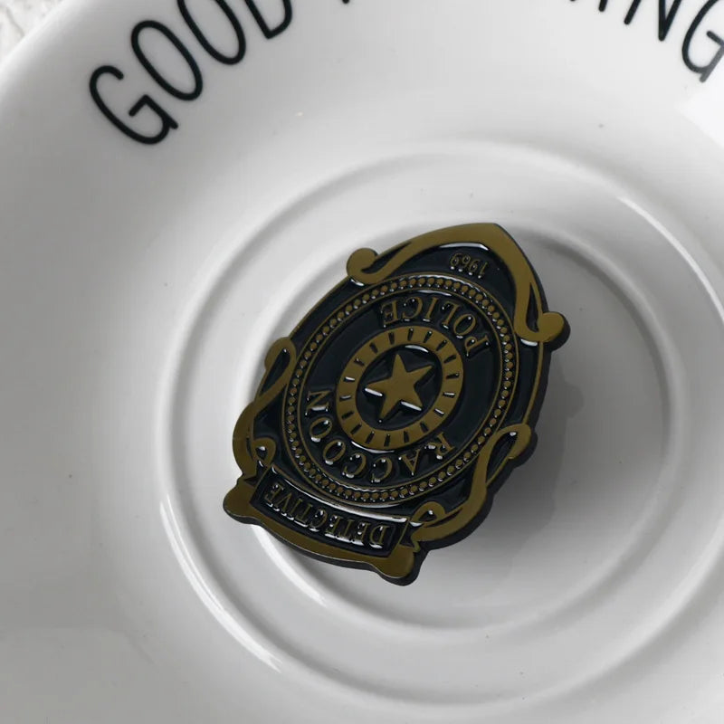 Resident Evil Raccoon Police Department Enamel Pin