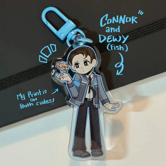 Detroit Become Human Acrylic Characters Keychain Accessories