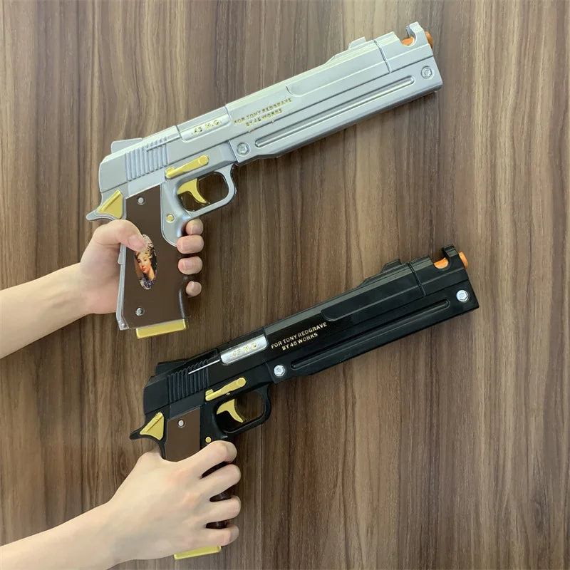 DMC Dante Gun Ebony Ivory White and Black Revolver Weapons 1:1 Cosplay Model - Black Available at 2Fast2See.co
