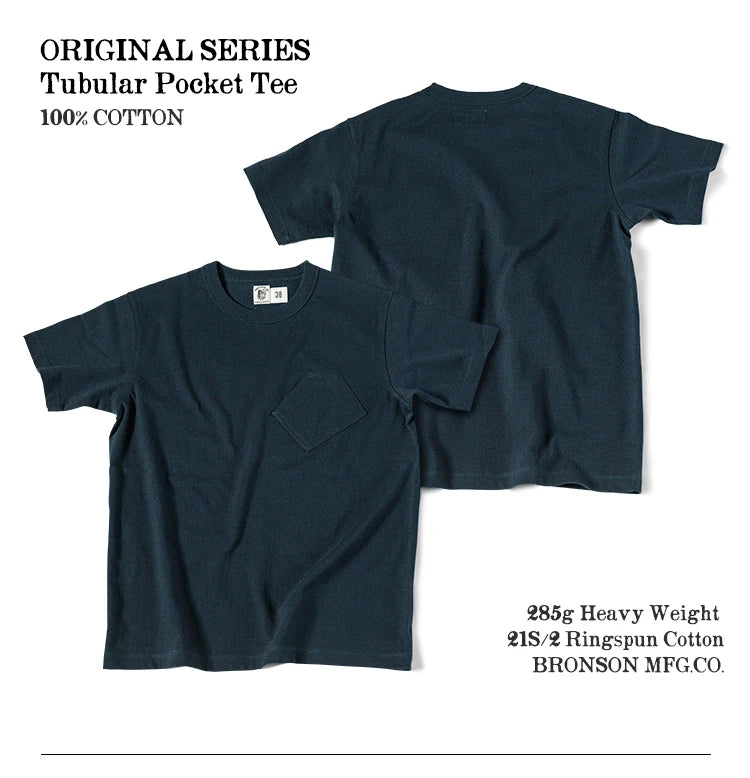 Retro Bronson Cotton Short Sleeve T-Shirt - Navy / S 36 Available at 2Fast2See.co