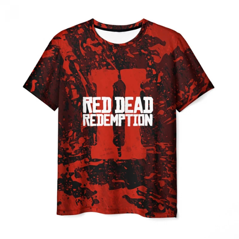 Red Dead Redemption 2 Casual Soft Themed Tshirts - Option 7 / 5XL Available at 2Fast2See.co