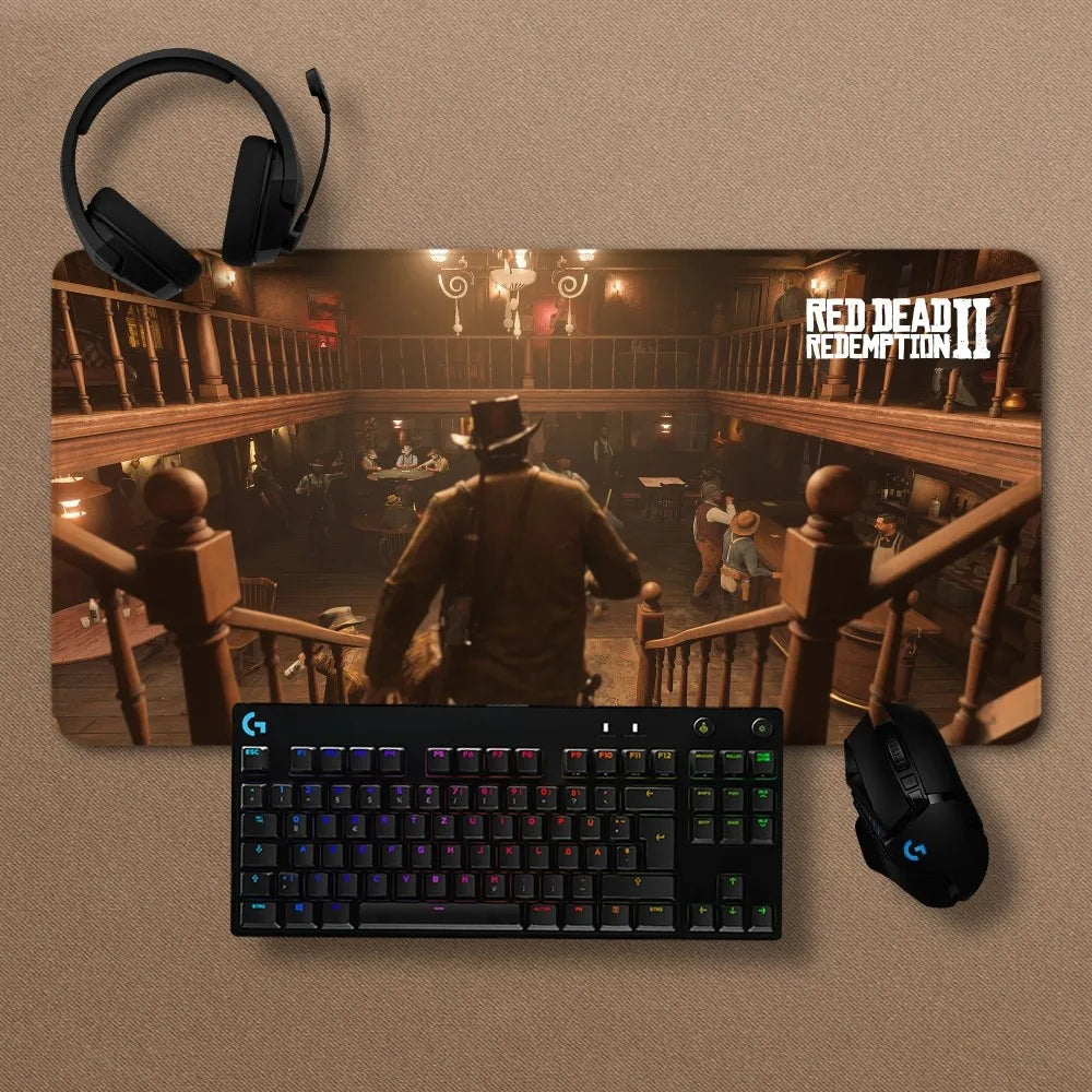 Red Dead Redemption 2 Premium Handmade Mousepads - Option 3 / 300x700x2mm Available at 2Fast2See.co