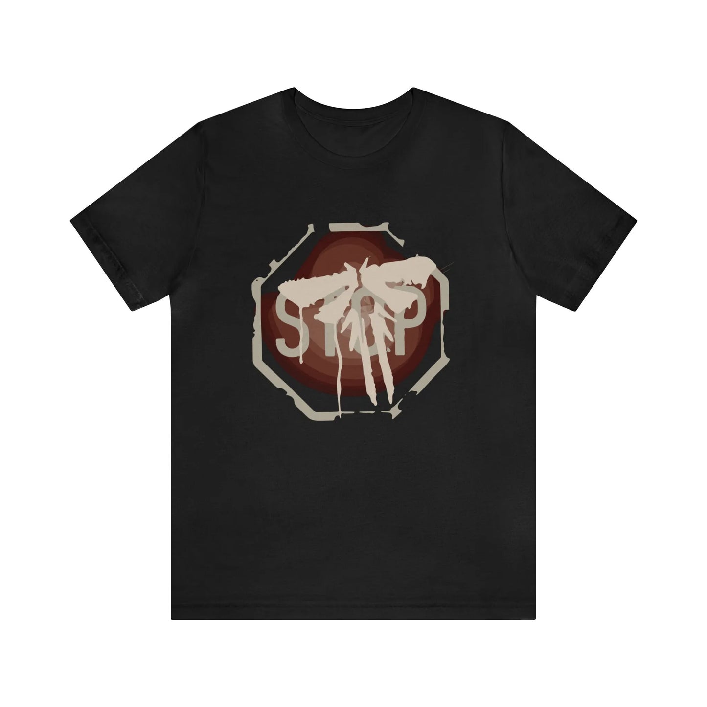 The Last of Us Stop Sign Fireflies Tlou Soft Tshirt - Available at 2Fast2See.co