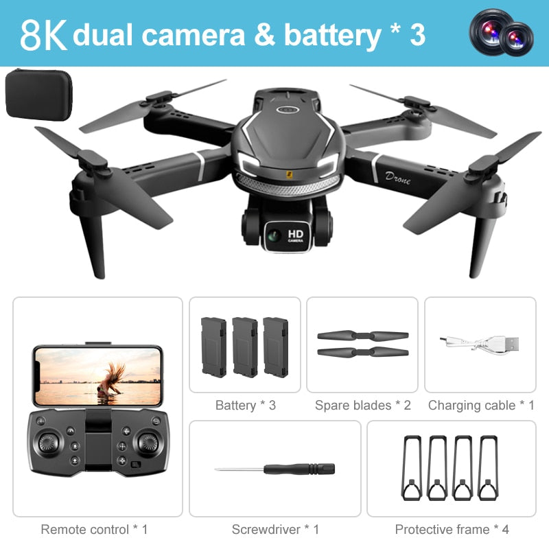 Xiaomi V88 StarGazer Drone - Dual-Camera 8K - Black with 3 Batteries Available at 2Fast2See.co