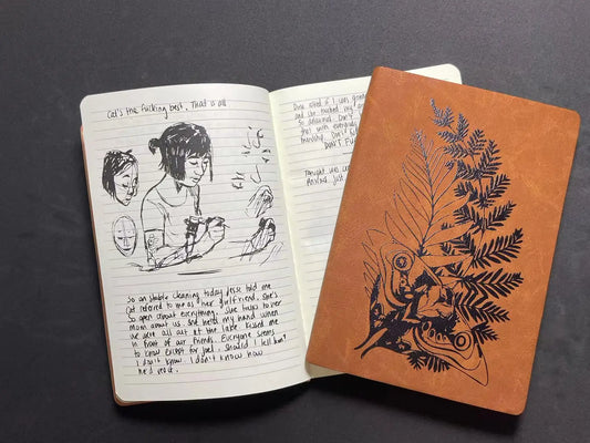 Tlou Ellie's Notebook / Journal With Personal Notes and Leather Cover