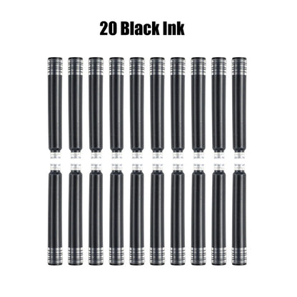 Luxury Wooden Fountain Pen - Black Ink 20Pcs Available at 2Fast2See.co