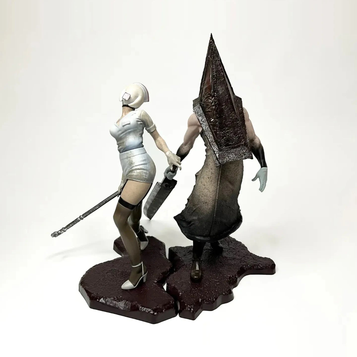 Silent Hill 2 Konami Figures Triangle Head Bubble Head Nurse Pvc Collectibles