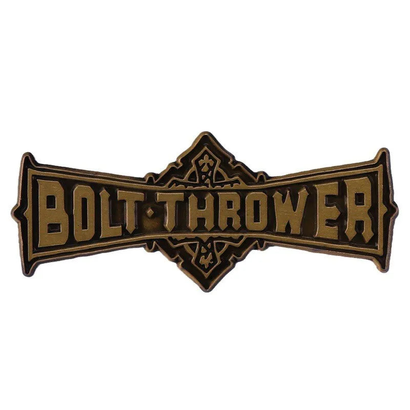 Bolt Thrower Metal Pin Vintage Rock Band Brooch - Available at 2Fast2See.co