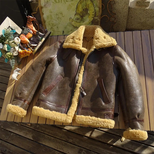Resident Evil Leon S. Kennedy Custom Leather Sheep Jacket