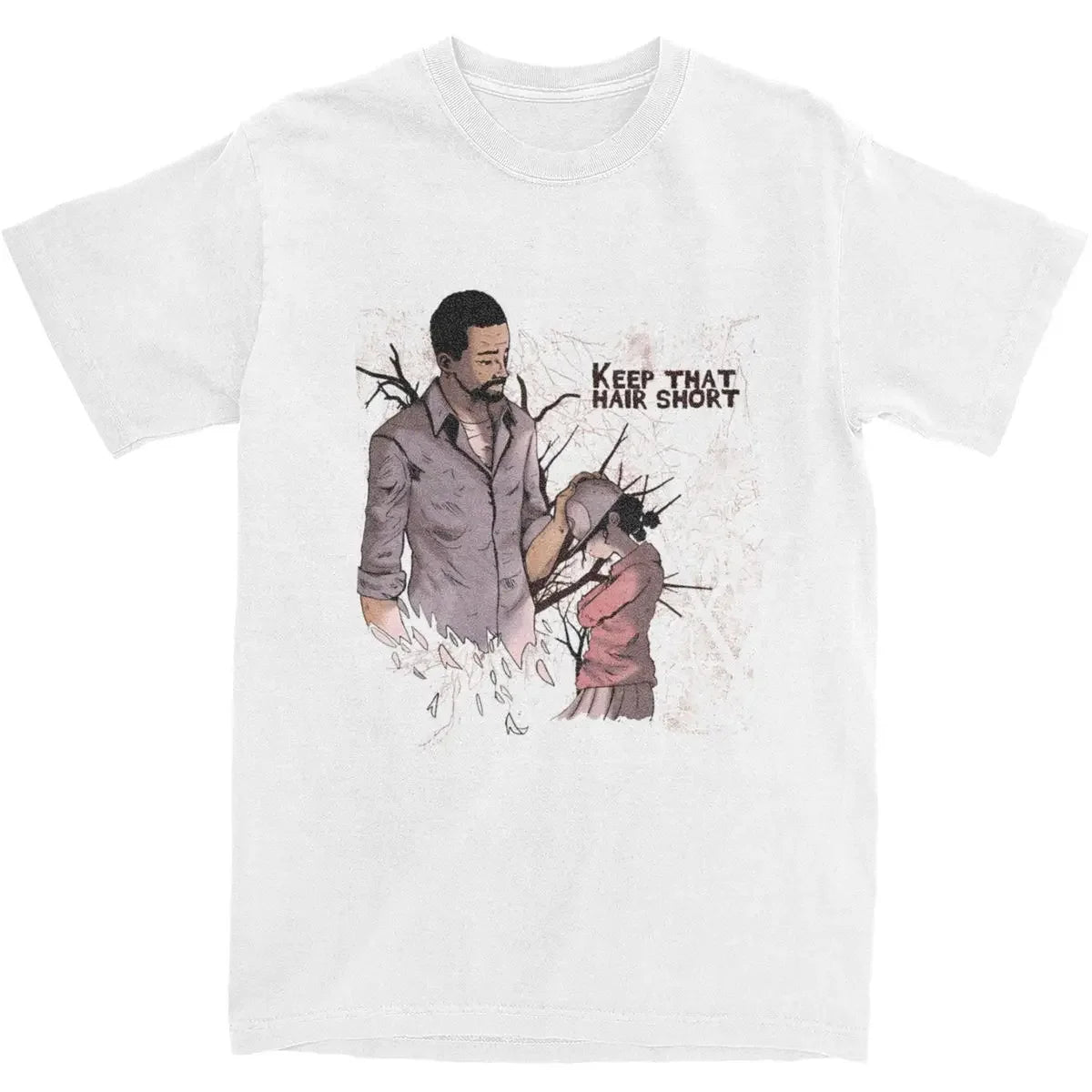 The Walking Dead Telltales Keep That Hair Short Lee Clementine Tshirt