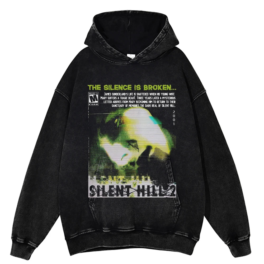 Sildent Hill 2 Vintage Cotton Hoodie