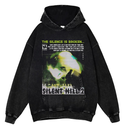 Sildent Hill 2 Vintage Cotton Hoodie