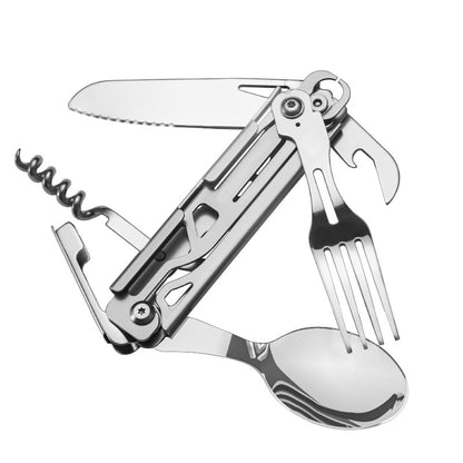 Steel Multitool - Survival Outdoors tool for Eating - Default Title Available at 2Fast2See.co